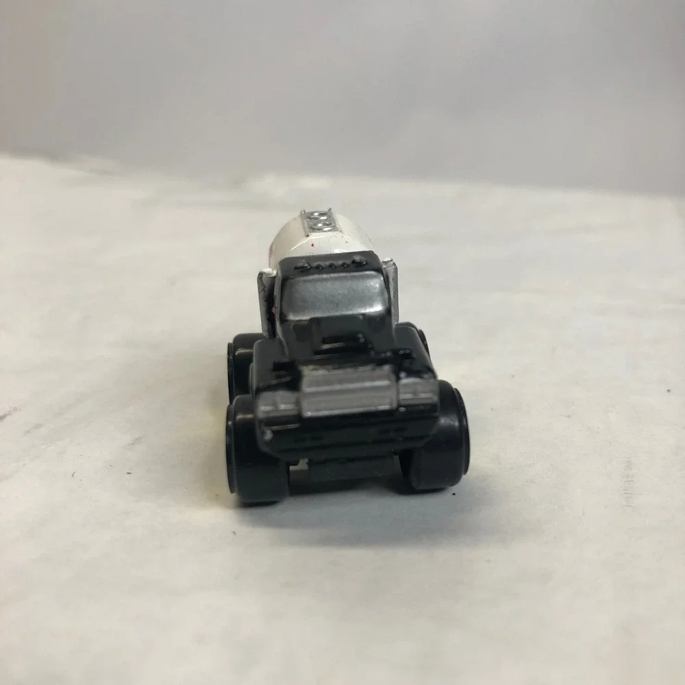 Road Champs 1987 Mini Monster Wheels Tank Tanker Truck White Black Micro Vintage